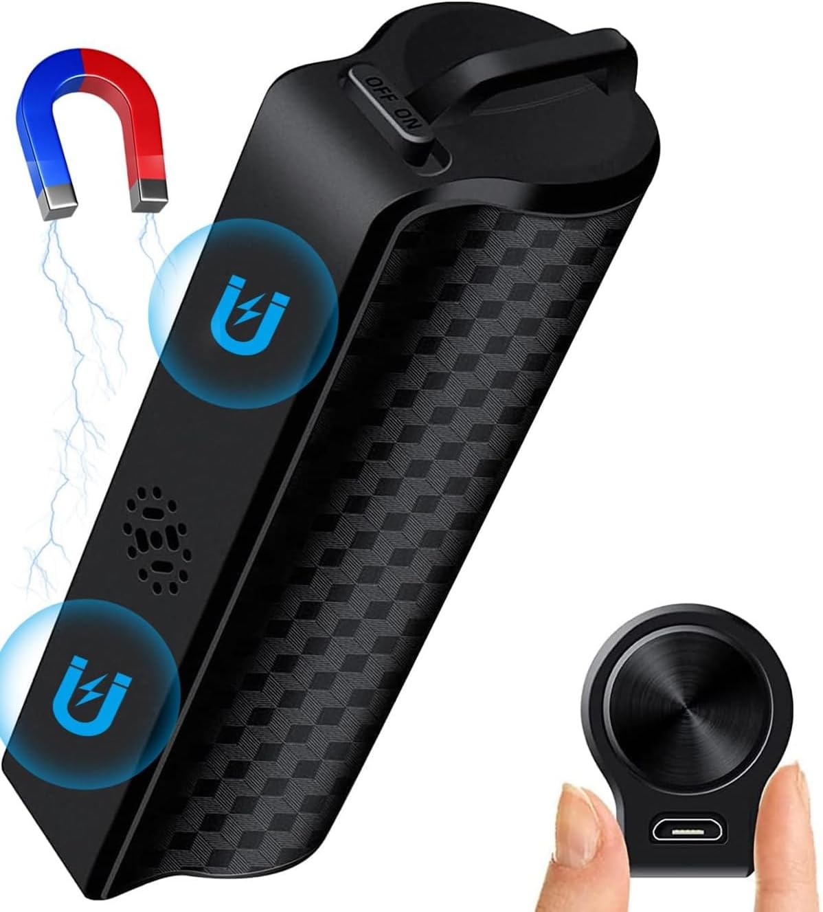 128G Magnetic Voice Recorder [Maximum 9200 Hours Recording Storage], 30 Days Continuous Recording, AI Intelligent Triple Noise Reduction, ic Recorder, VOR Voice Detection Recording, One-Touch