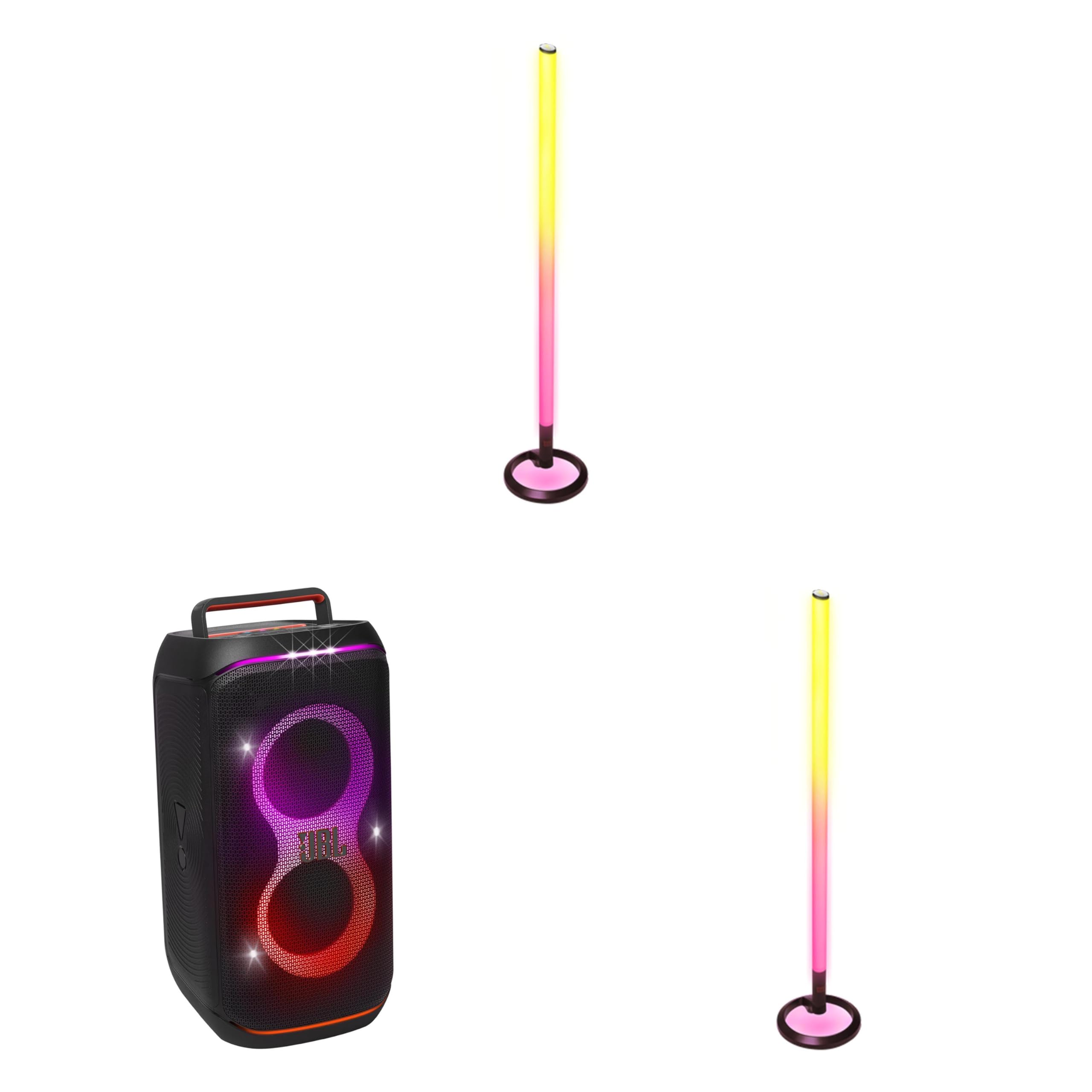 JBL PartyBox 120 Black with 2 PartyLight Stick Wireless Party Light