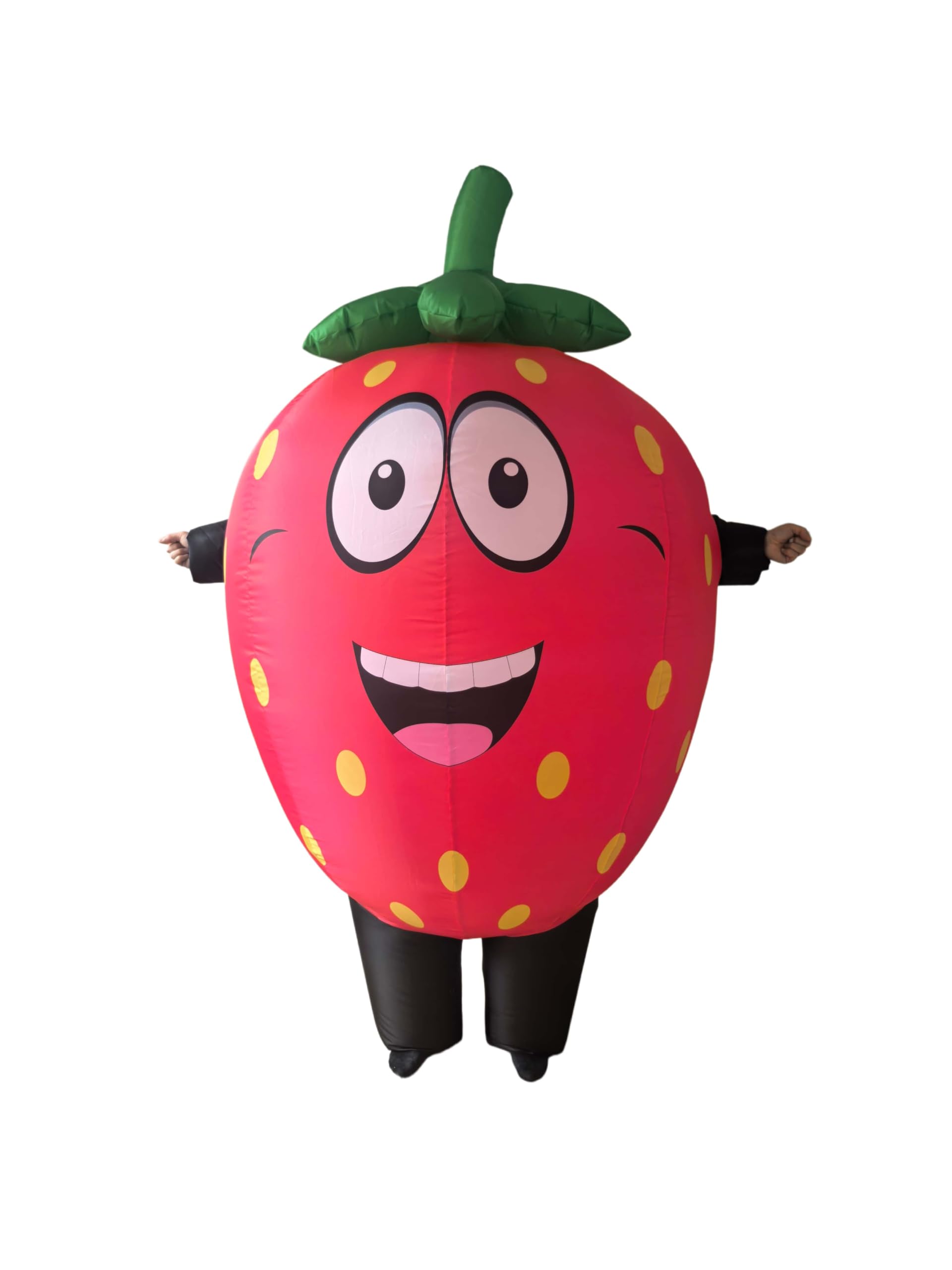 Nadmuchiwany kostium truskawkowy dla dorosłych, zabawny kostium maskotki na całe ciało, maskotka na Halloween, cosplay, impreza, fantazyjny kostium, jeden rozmiar, pasuje dla mężczyzn i