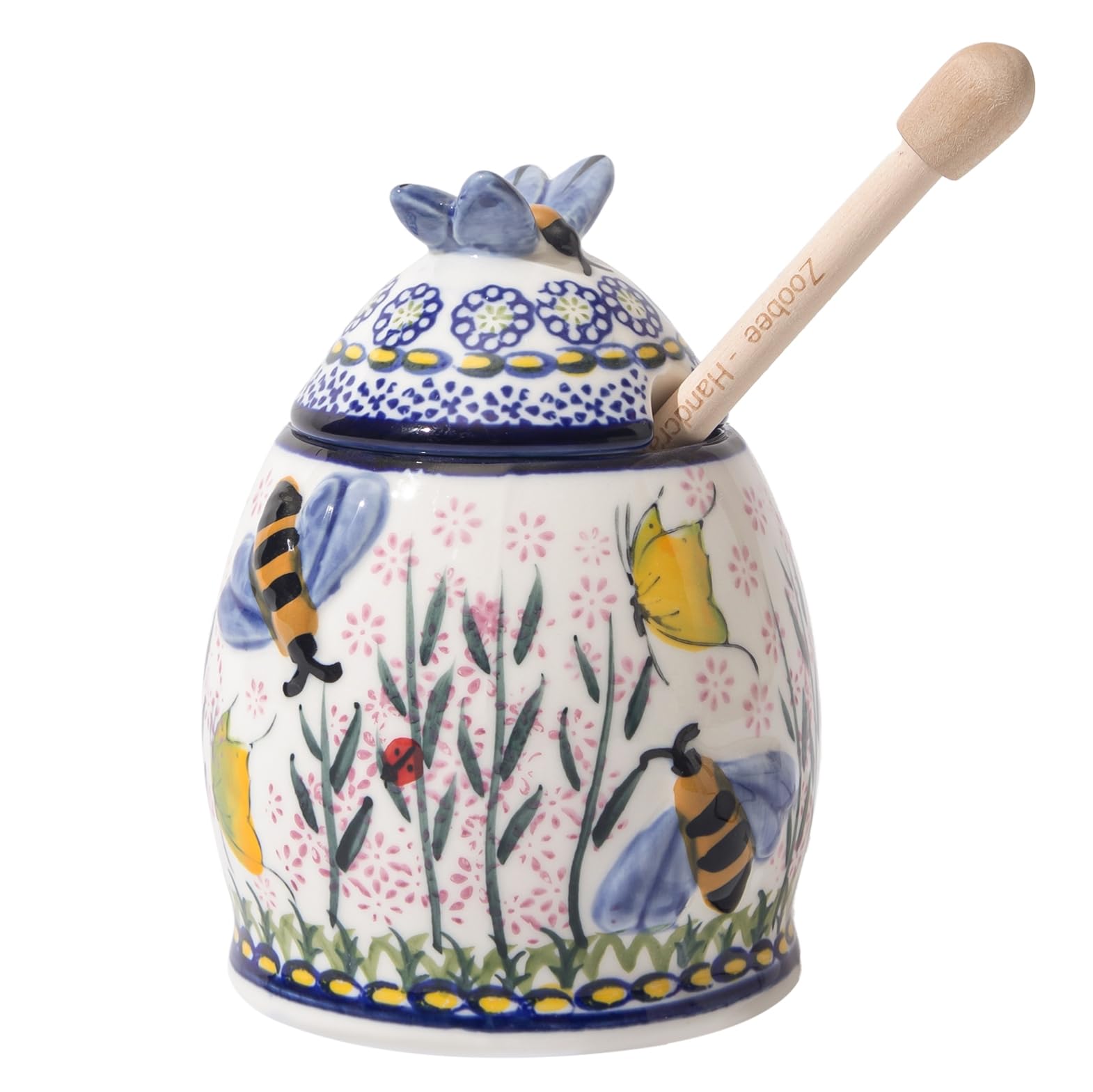 ZOOBEE Ceramic Honey Pot