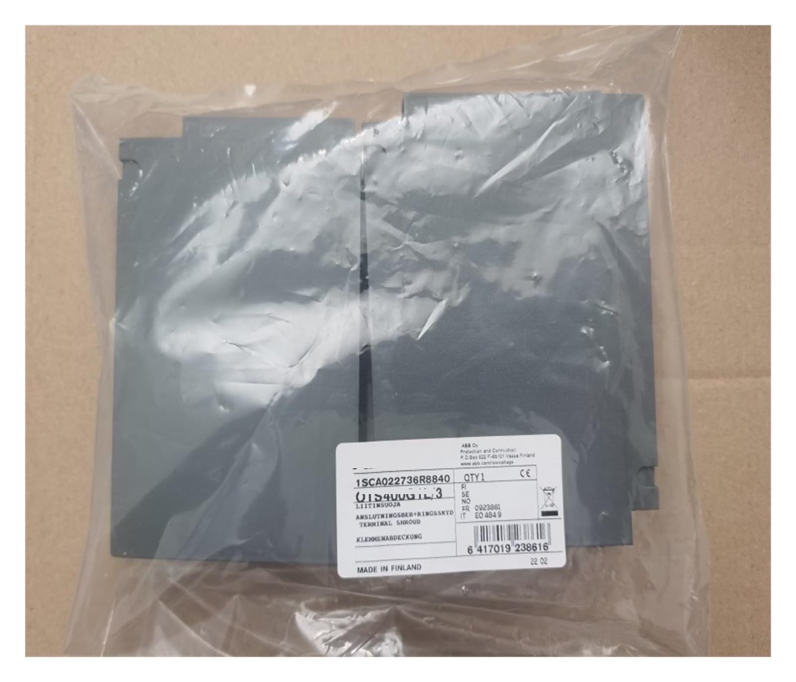 Cubierta de terminales del interruptor de desconexión, OTS250G1L/3 OTS400G1L/3 OTS800G1L/3(OTS400G1L/3)