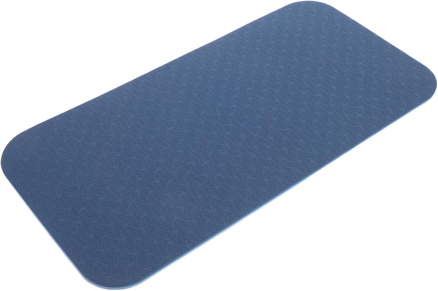 Tpe Yoga Pad Widened Non-slip Mat for Beginners Lightweight Exercise Mat with Comfortable Knee Support and Joint Protection Easy-clean for Home and Outdoor Use