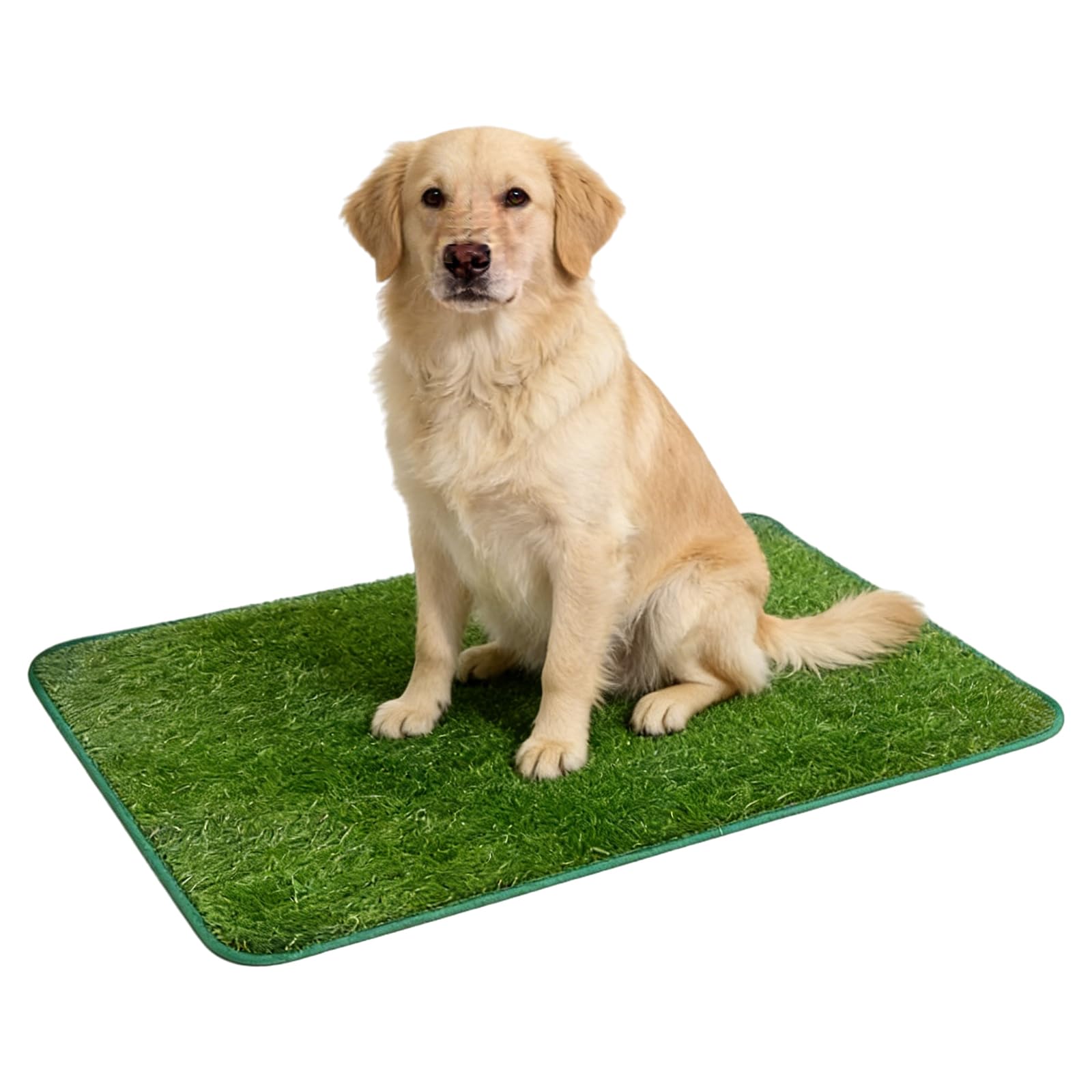 YUDAWN 60 x 90cm Dog Grass Pee Pad, Artificial Grass Rug Turf for Dogs Reusable Fake Grass Pee Pads Replacement Dog Toilet Grass for Dogs Potty Training Floor Protection Indoor and Outdoor