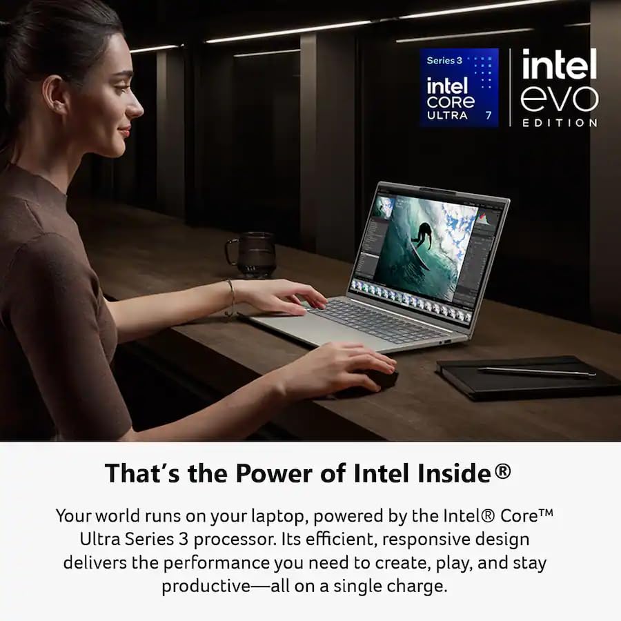 Image of Acer Swift Go 16 AI Copilot+ PC Laptop, 16 inch 2K OLED Touchscreen, Intel 8-core Ultra 7 355(>Ultra 9 288V), 32GB LPDDR5X, 1TB SSD, Backlit KB, Wi-Fi7, Thunderbolt 4, w /Stylus, Win11PRO
