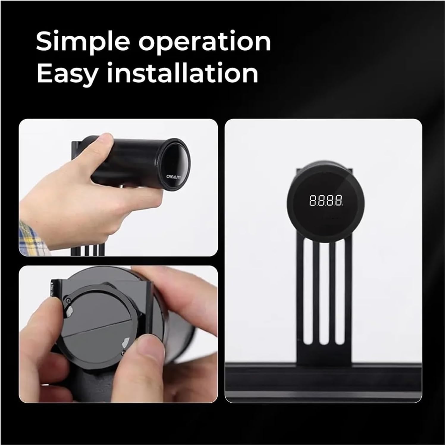 Digital Filament Spool Holder with Bearings and Weight Sensor Weigh Measuring Filament Holder for All FDM 3D Printers - Compatible with Creality