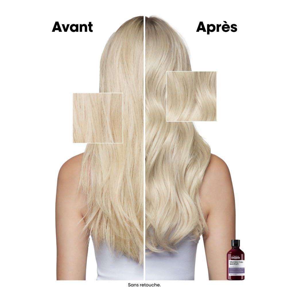 L'OREAL PROFESSIONNEL - Pour Cheveux Blonds - Anti-Reflets Jaunes - Préserve La Coloration Jusqu'À 100 Jours - Cheveux Nourris & Brillants - Vitamino Color Spectrum