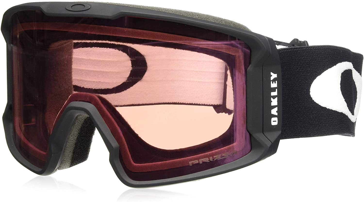 Oakley Men's Line Miner Snow Goggles, Matte Black, Prizm Hi Pink