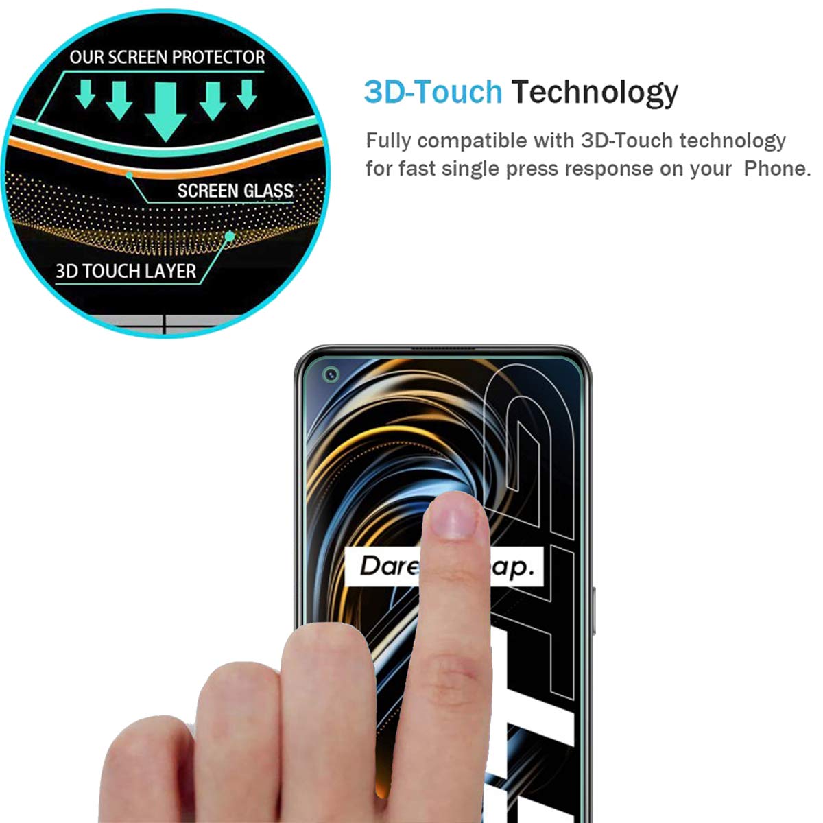 AOKUMA 2 Pezzi Pellicola In Vetro Temperato Per OPPO Realme Pad Mini, Durezza 8H, Anti-impronta - 5