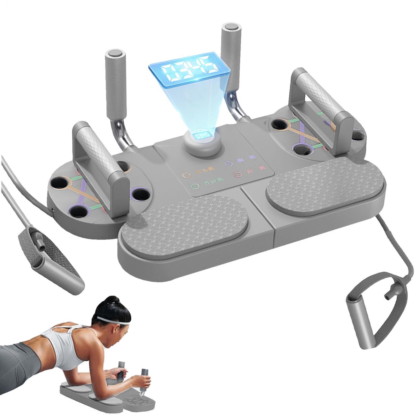 Multifunktionales Liegestützbrett – Krafttrainingsgerät, Fitness-Boden-Brust-Trainingssystem, modernes Design, stilvolles Heimtrainingsgerät für Muskelaufbau und Krafttraining
