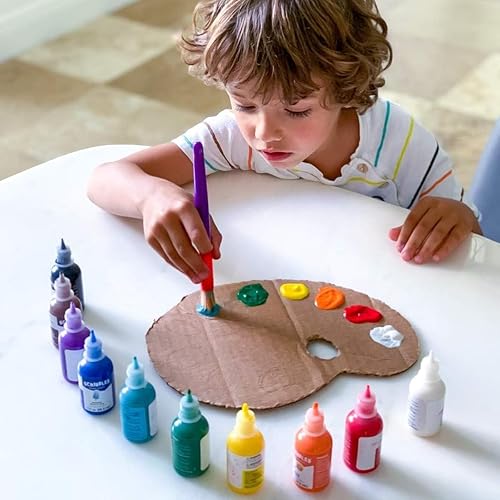 Miniatura 5 de Scribbles 13903 - Pintura de tela 3D brillante, color blanco