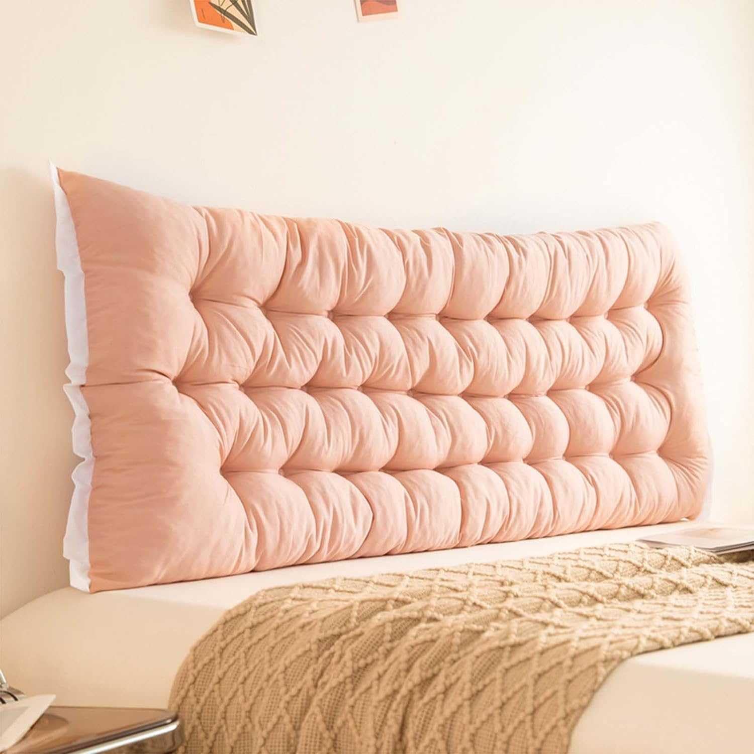 Bed Wedge Pillow Full/King/Queen/Single Size - Large Backrest Lumbar Support Cushion For Reading & Sofa - Headboard Pillow — image 1