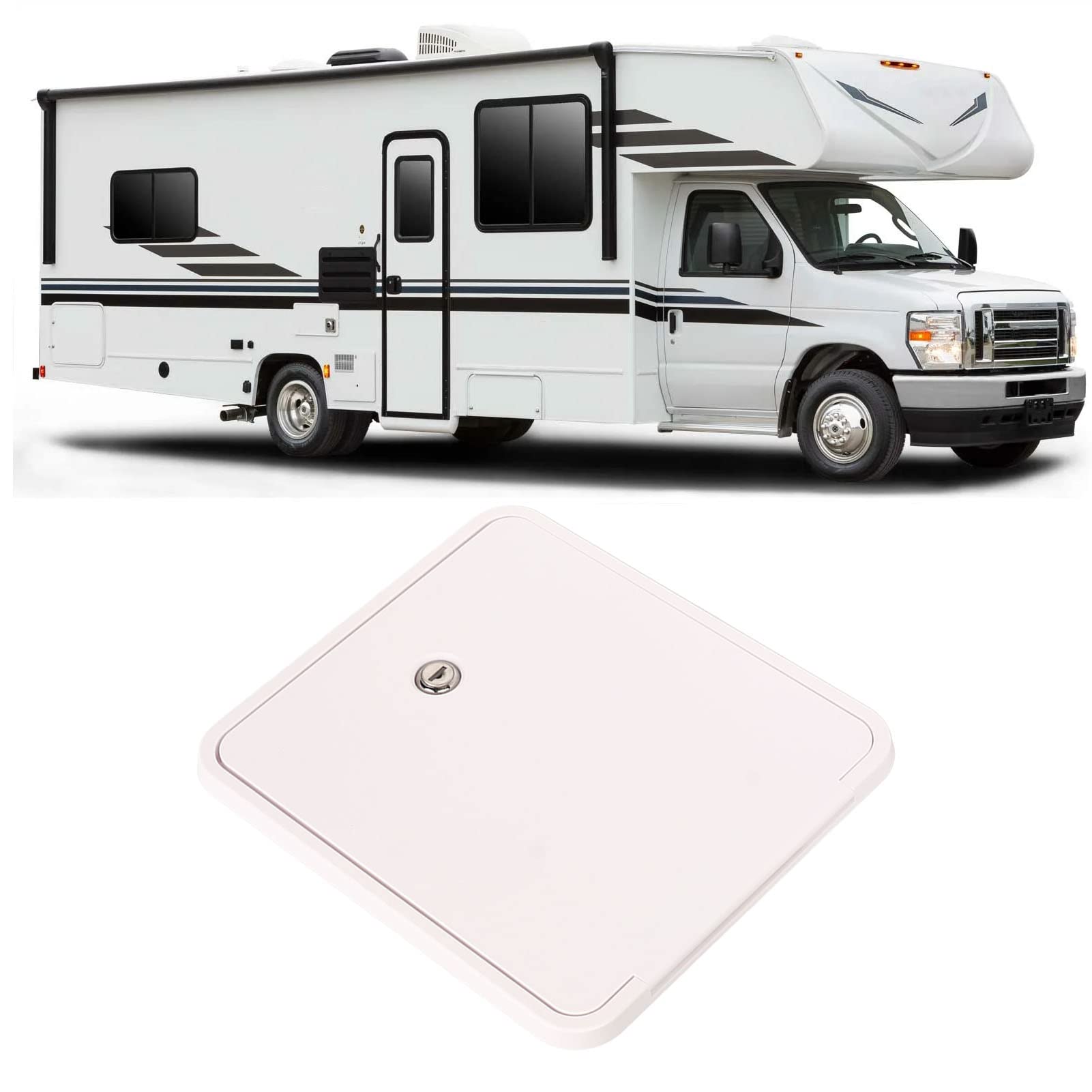 Portello Di Accesso Per Camper LCGP – Vano Porta Cavo Alimentazione – ABS Anti UV Con Serratura
