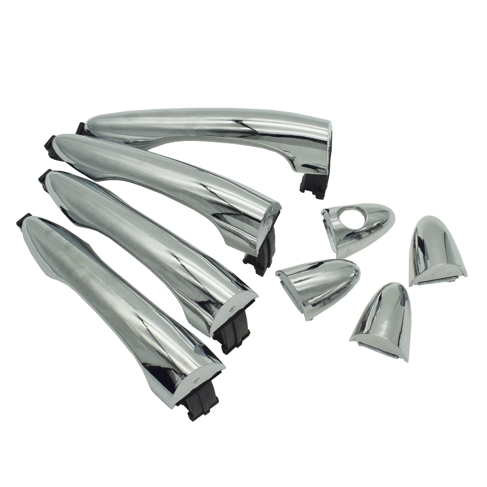 Amazon.com: Generic 4 Pcs Chrome FrontRear Left Right Exterior