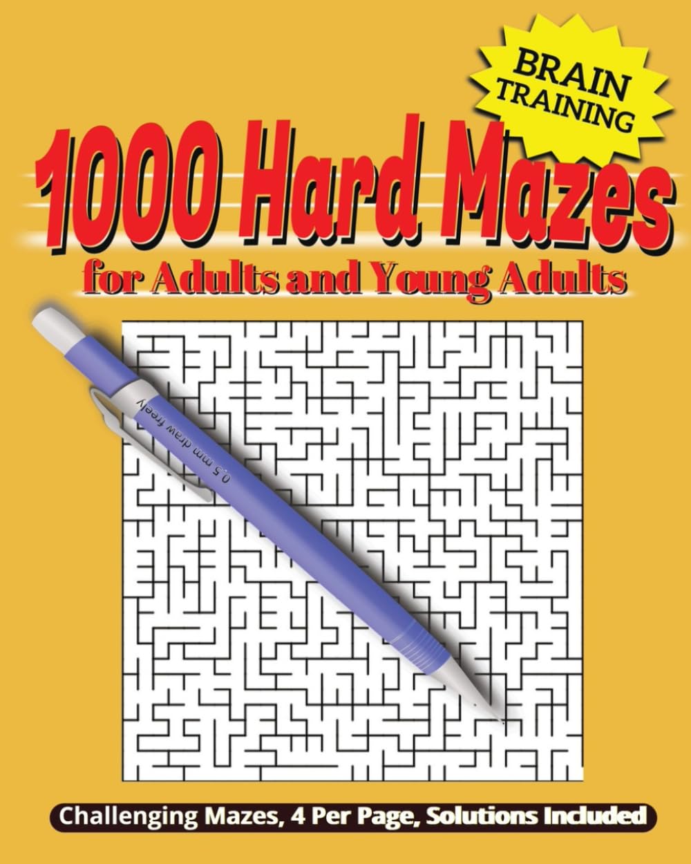 1000 Hard Mazes: For Adults and Young Adults      Paperback – December 31, 2025