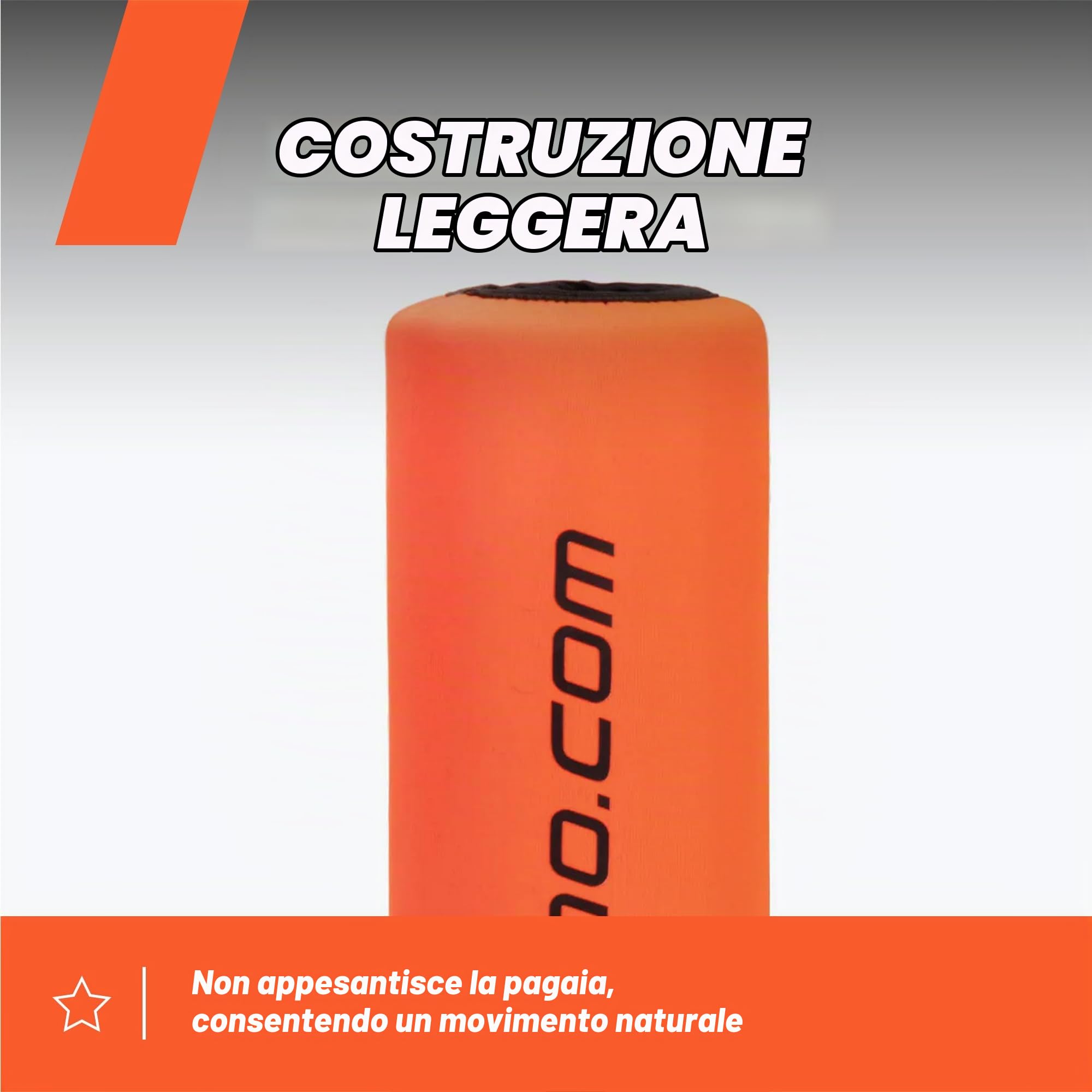 Boa Galleggiante per Pagaia SUP – robusta schiuma NBR, rivestimento in neoprene, compatibile con aste da 25 mm, resistente all'umidità e al freddo, leggera, montaggio rapido, alta galleggiabi