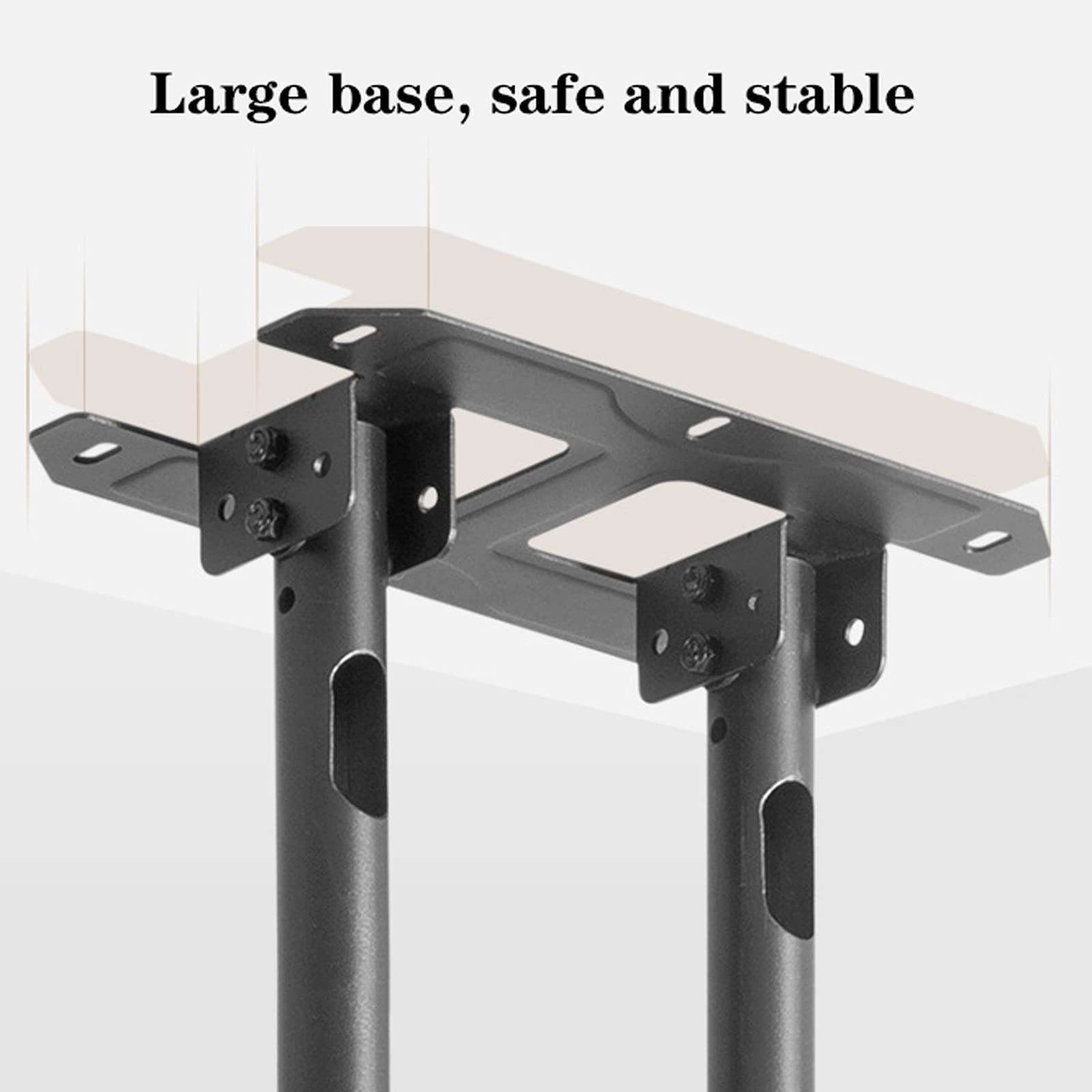 Supporto TV resistente, staffa regolabile da soffitto per TV da 50 a 80 pollici, design inclinabile, VESA max 600 x 400 mm, supporta fino a 69,9 kg