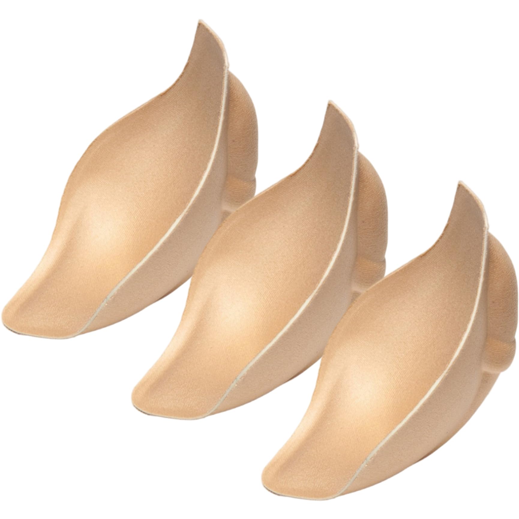 BEAHING Bulge Enhancer Men, 3Pcs Sponge Bulge Enhancing Underwear, Perfect for Swimwear, Boxers, Briefs, Packer for Trans Man Beige