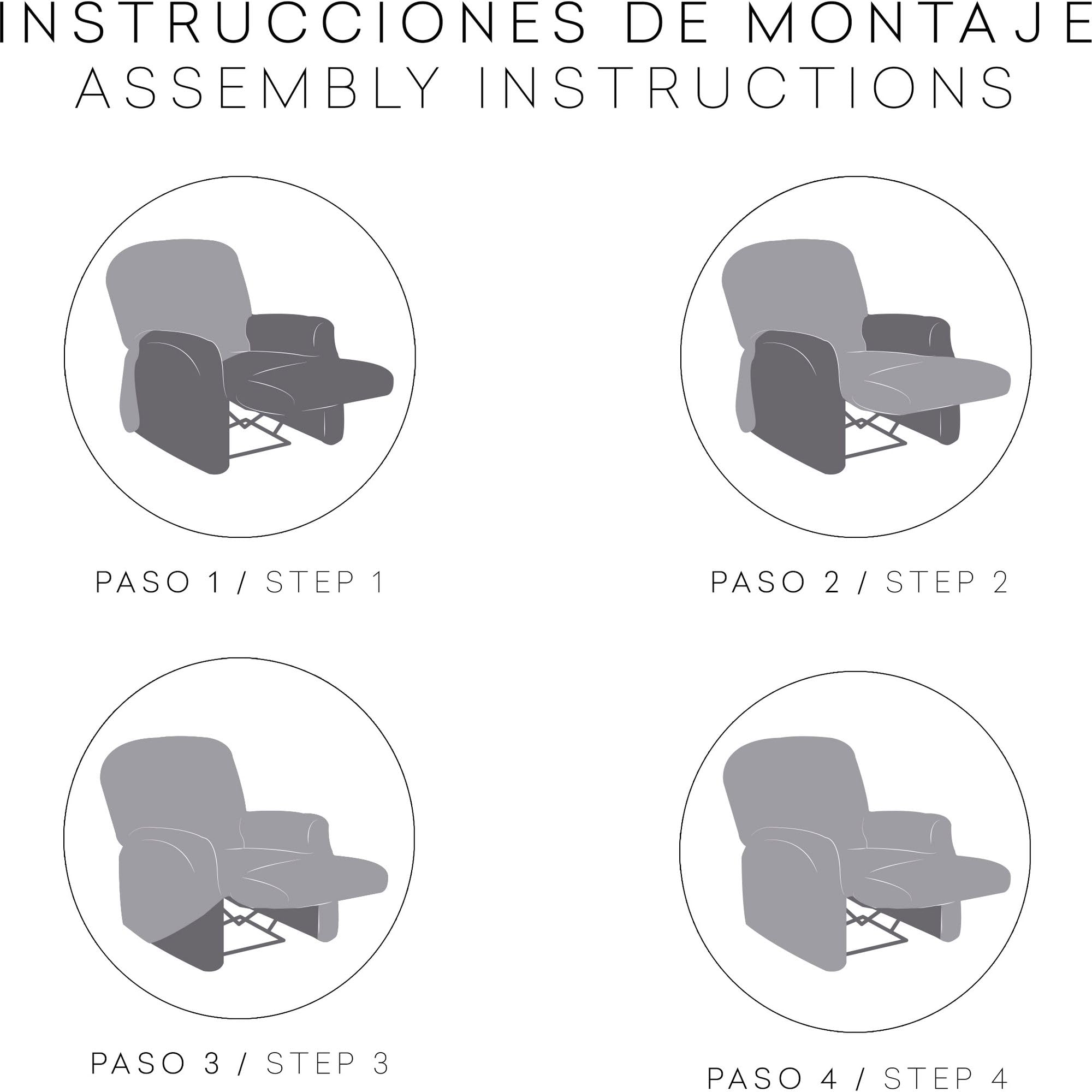 ECOMMERC3 | Funda para Sillón Pies Juntos Relax Bielástica, Transpirable y Fácil de Colocar - Funda Sillón Pies Juntos Relax Color Lino con Espumas de Sujeción