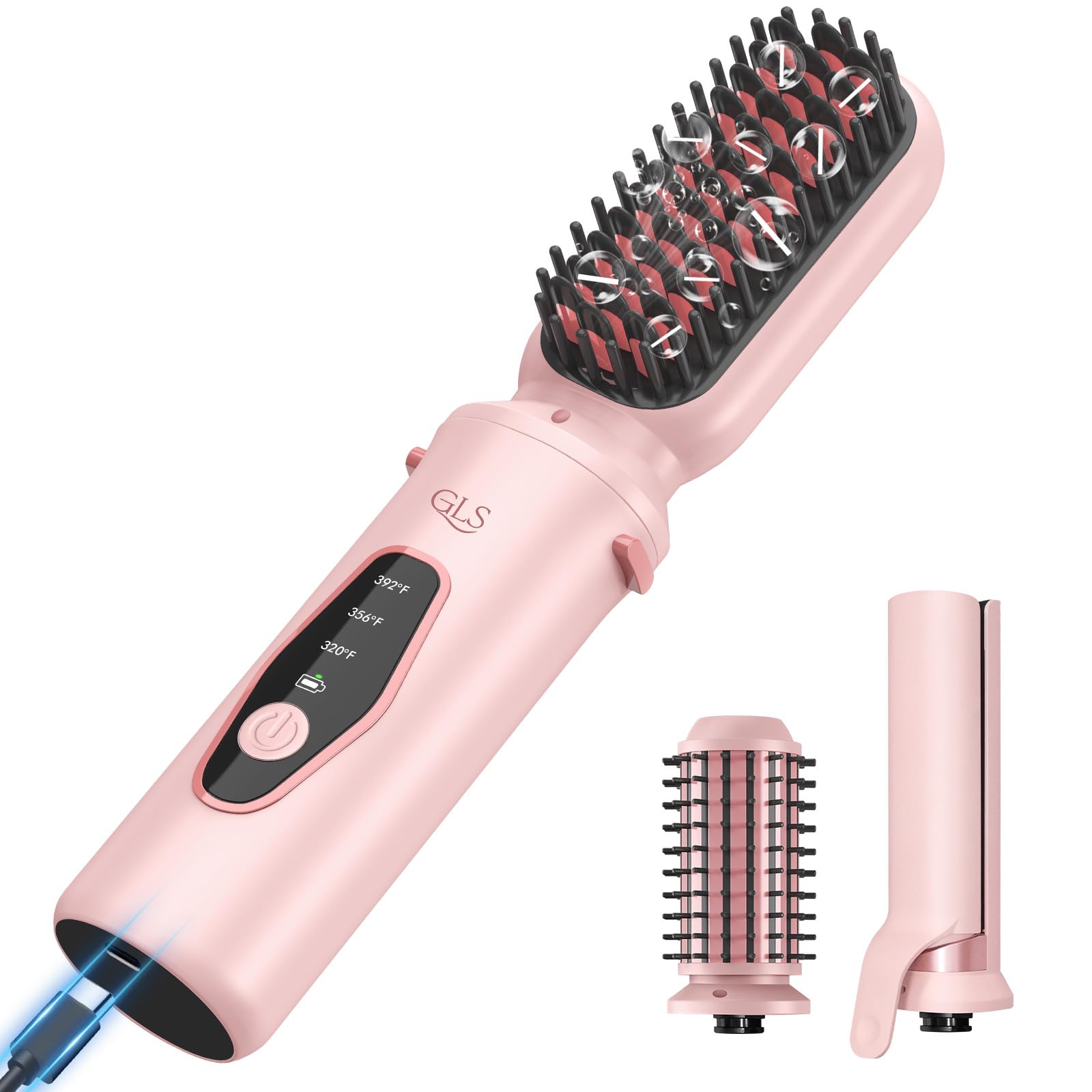 GLS 3-in-1 Cordless Straightener Brush