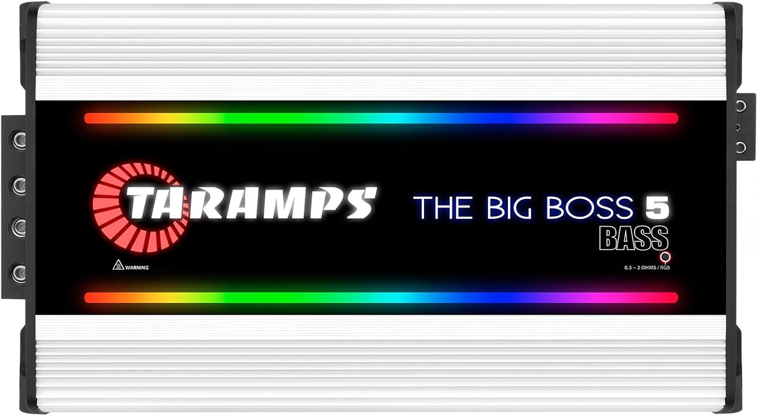 Taramps The Big Boss 5 Monoblock Amplifier RGB Effects 0.5-2 Ohms 5000 Watts RMS Multi-Impedance Class D