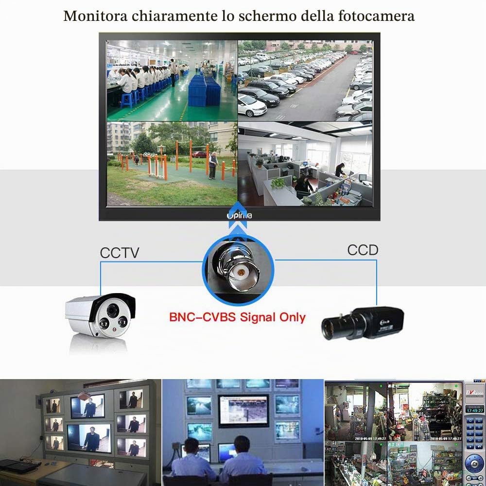 11.6 pollici Monitor CCTV Display Sicurezza Schermo telecamera di sicurezza Multifunzione HDMI AV BNC VGA Ingresso interfaccia USB monitor del computer 1920 x 1080 Full HD