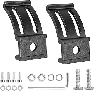 Slide Mounting Bracket LED Light Bar Base Mounting Brackets Universal Adjustable Side Bracket Kit for Most Light Bar Work Lights Pod Lights from 4 inch up to 52 inch (Pack of 2)