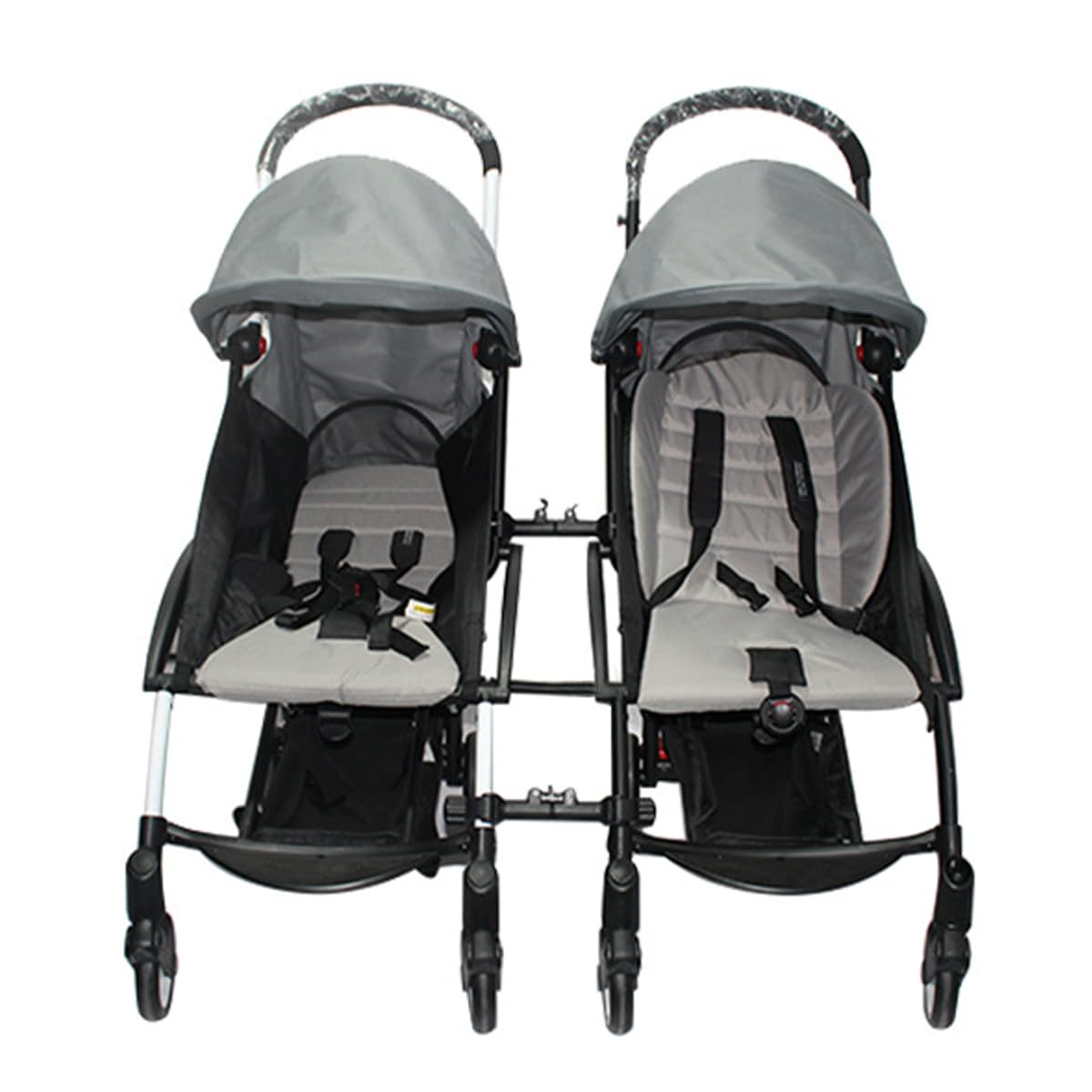 3-teiliges Kinderwagen-Verbindungsstück für Zwillingskinderwagen, abnehmbare, verstellbare Adapter