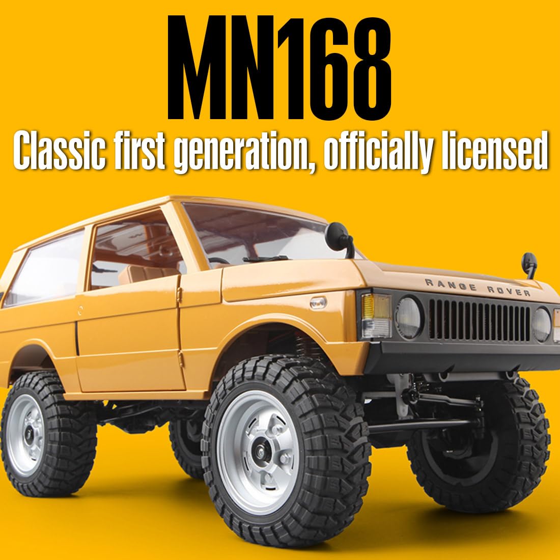 1/12 All Terrain RC MN-168 Auto, 2.4G RC 4WD Off-Road Crawler Car con luci anteriori e posteriori, Arrampicata modello di veicolo fuoristrada, Auto RC elettriche per adulti (versione RTR)