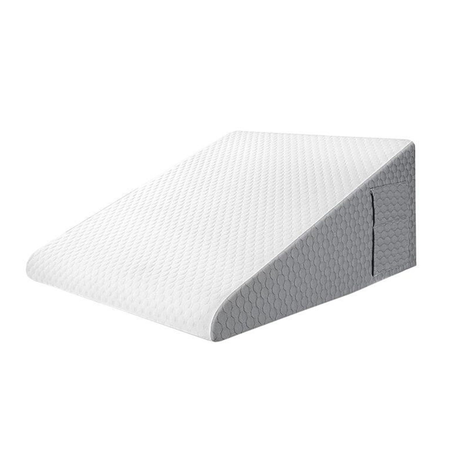 Almohada de cuña Grande Triangular para Adultos para Dormir después de la cirugía,Almohadas de cuña de reflujo para piernas y Rodillas,Almohada de Lectura cojín