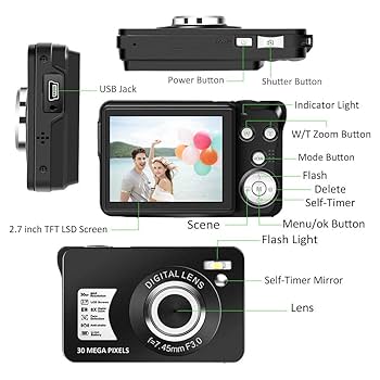 Amazon | Digital Camera 2.7 Inch 30 Mega Pixels HD Camera