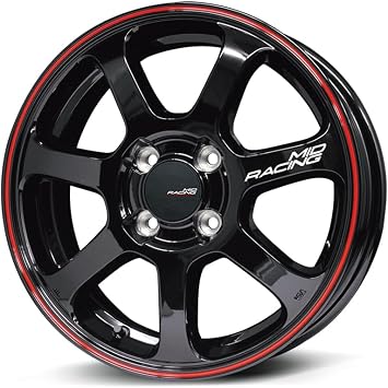 Raise Marca Aluminum Wheels Set of 4 RMP Racing R07 Black/Rim Red Line 15 x 5.0J 4H PCD100 +45