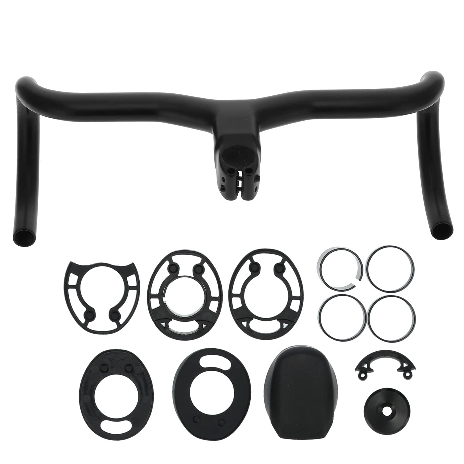 FKXSXAZ 420 x 100MM Carbon Fiber Road Bike Handlebar Bicycle for 28.6MM Fork Steer