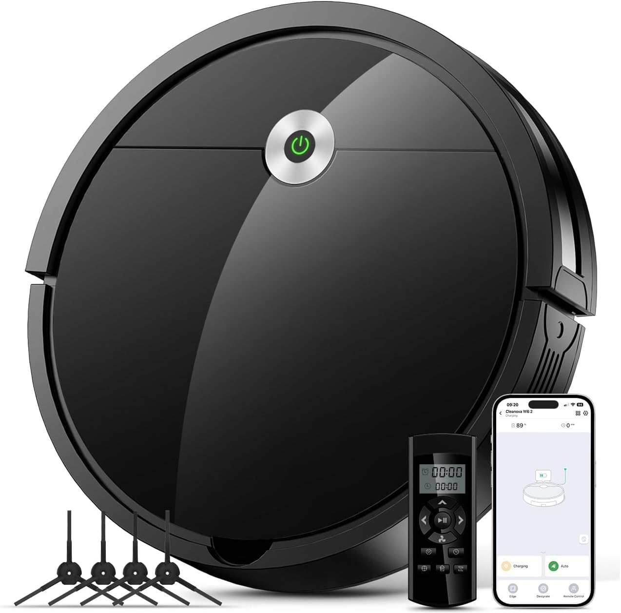 OKP 5000PA ROBOT Aspirapolvere e Mocio Ultra Sottile Telecomando Wi-Fi/App/Alexa EUR 149,90