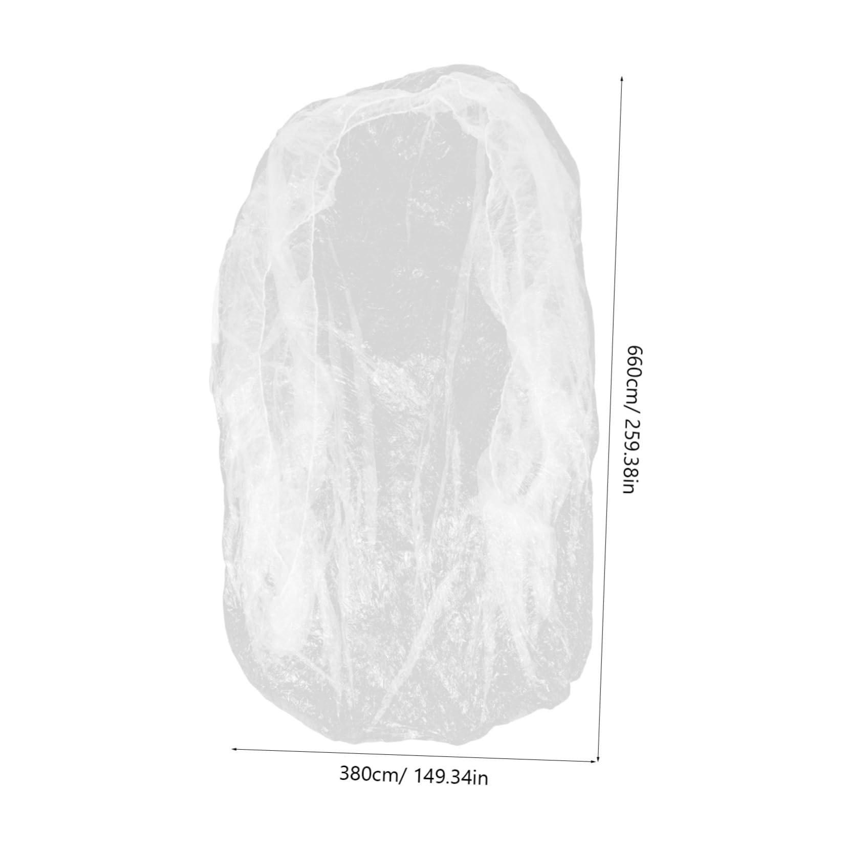 Zerodeko Disposable Plastic Car Cover for Suvs Pe Rain Cover Visibility for Outdoor and Indoor Use — view 2