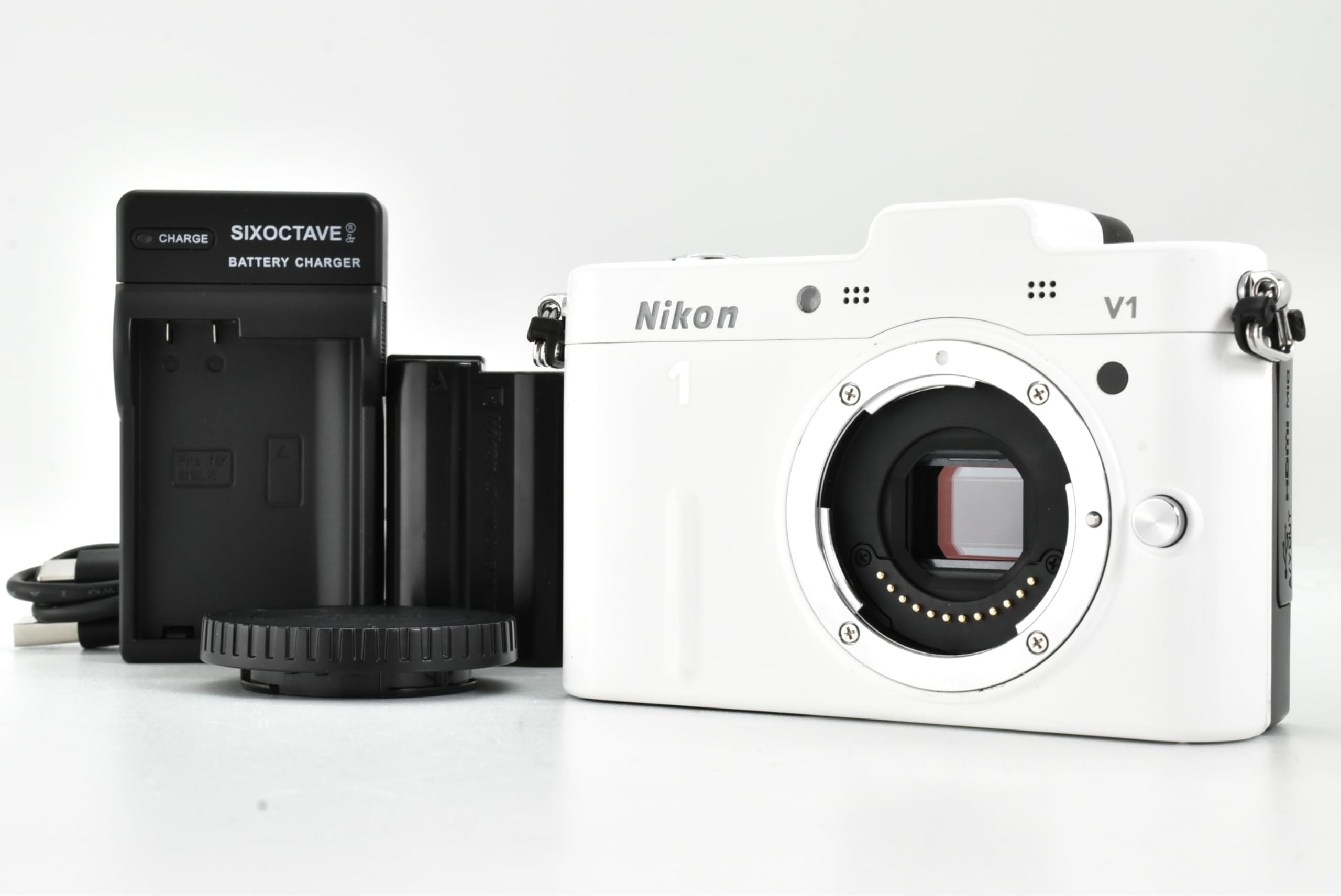 Amazon.com : Nikon 1 V1 10.1 MP Digital Camera - White (Body Only