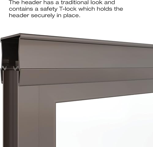 Miniatura 5 de Basco Deluxe - Puerta corrediza para ducha con marco, 38-40 pulgadas de ancho x 68 pulgadas de alto, vidrio templado oscuro, bronce aceitado