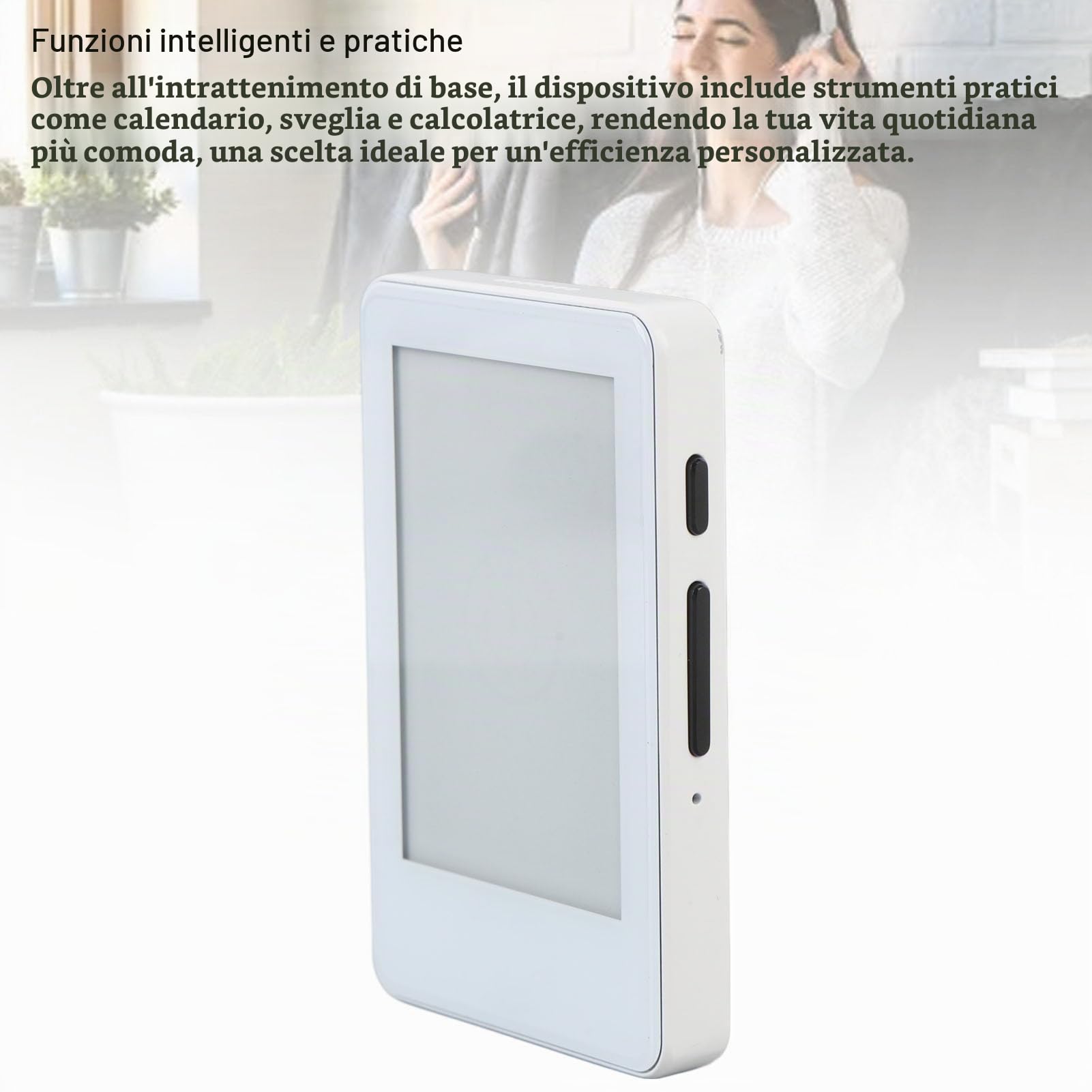 E -book Reader, Schermo a Inchiostro da 2,7 Pollici Compact Lettore di Libri Elettrici Leggeri, Lettore di Libri Elettronici Portatile Bluetooth MP3 Player, Espansione della