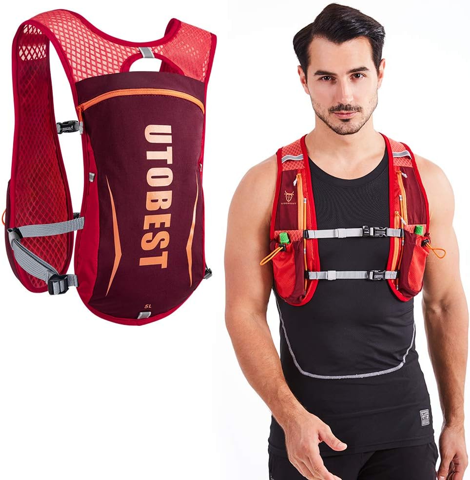 UTOBEST Running Vest Lightweight Running Hydration Vest with Water