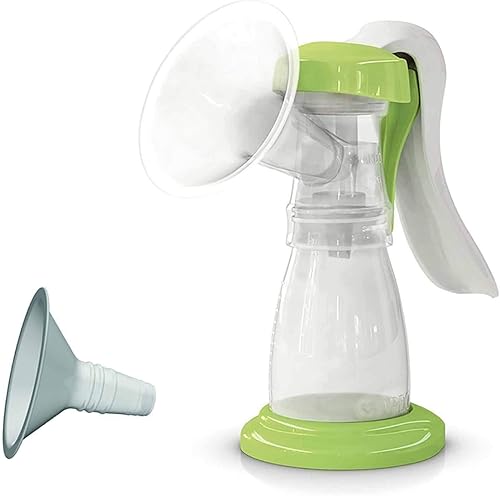 Ardo Extractor de leche manual Amaryll, diseñado y fabricado en Suiza, incluye conchas de leche de 26 y 0.866 in. Extractor de leche portátil