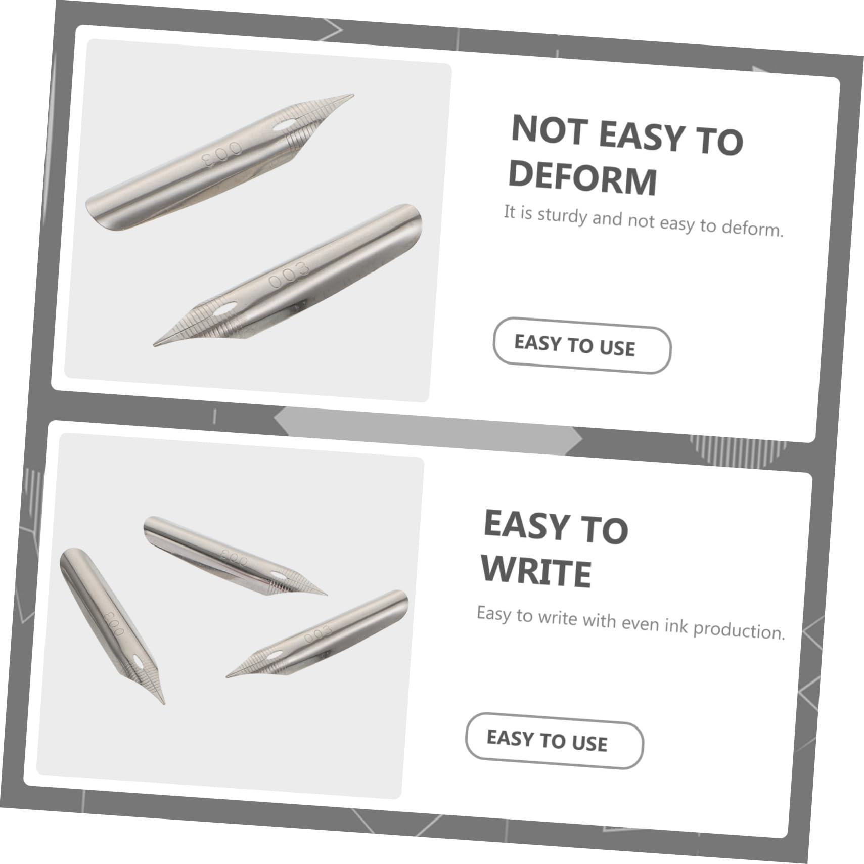 DOITOOL 20pcs Replacement Pen Nibs Calligraphy Nibs for Dip Pens Easy to Install