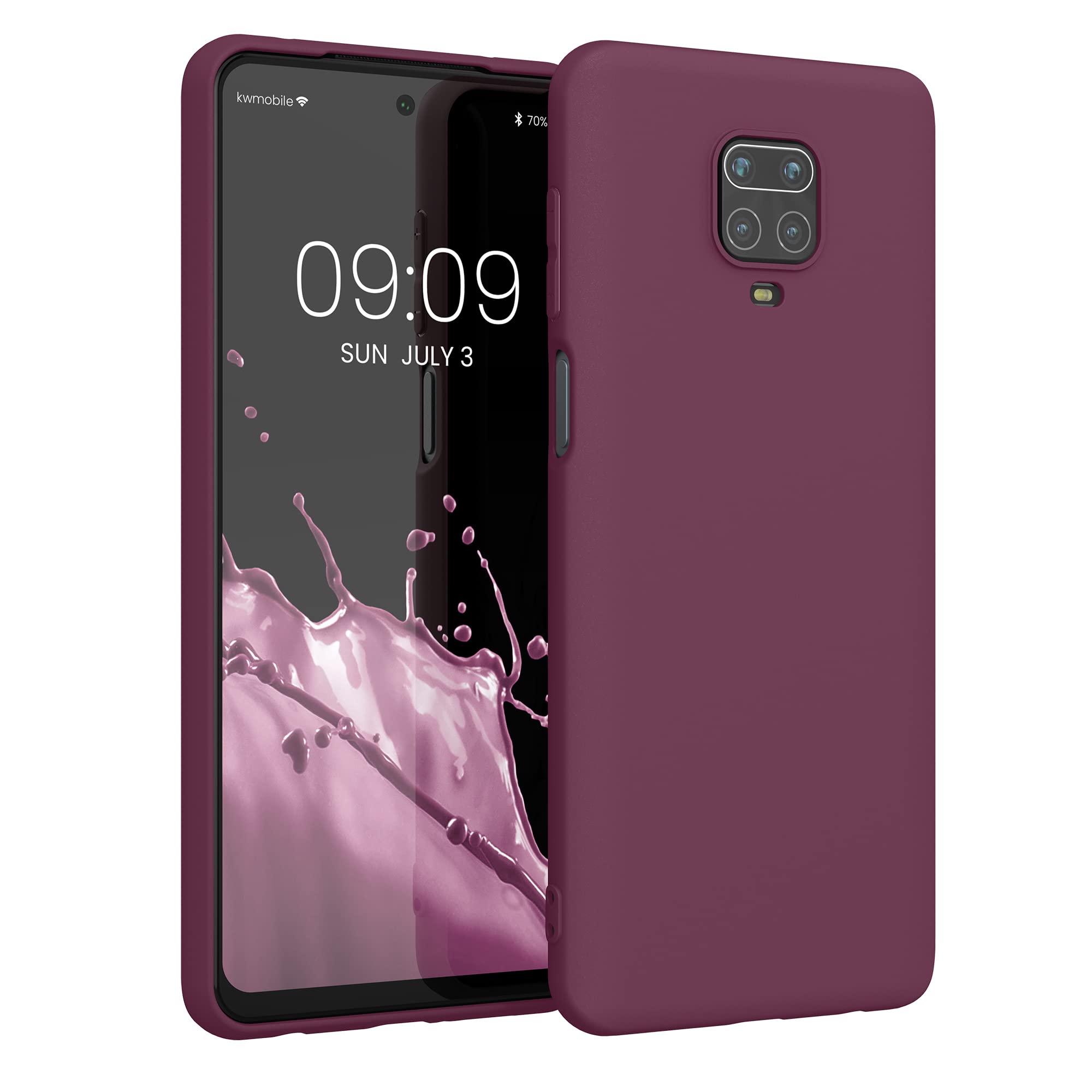 kwmobile Carcasa Compatible con Xiaomi Redmi Note 14 Pro 5G / Poco X7 Funda - Funda Ultrafina de TPU con Bordes elevados - Lavanda Metalizado — view 186