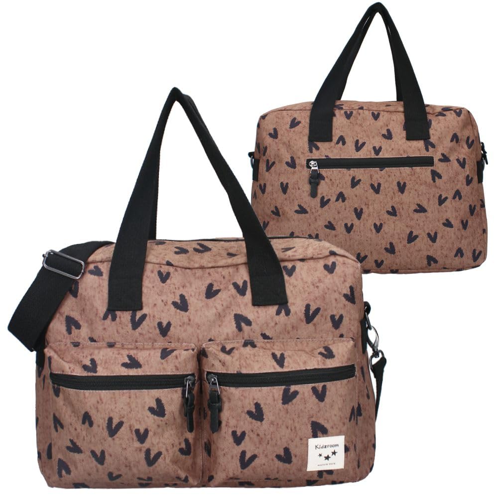 Große Braune Baby Wickeltasche | mit Wickelunterlage | Kidzroom Care
