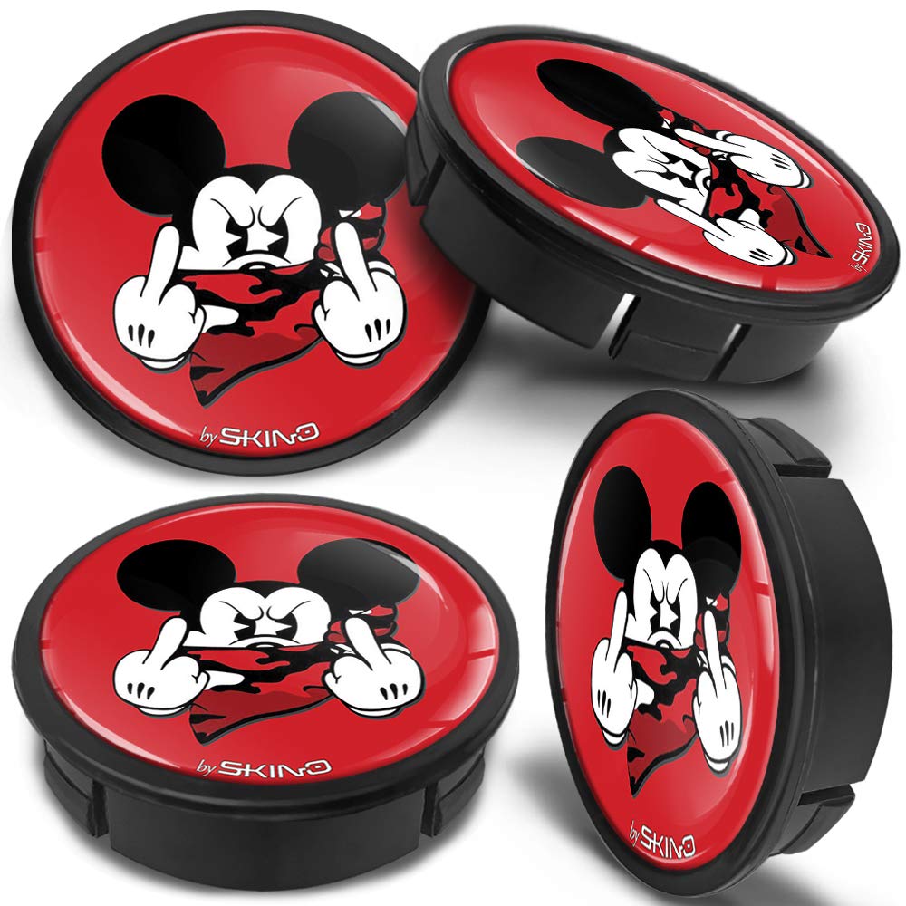 Coprimozzi SkinoEu 60mm - Nero Argento Con Bandiera UK, Per Cerchi In Lega - Foto 2