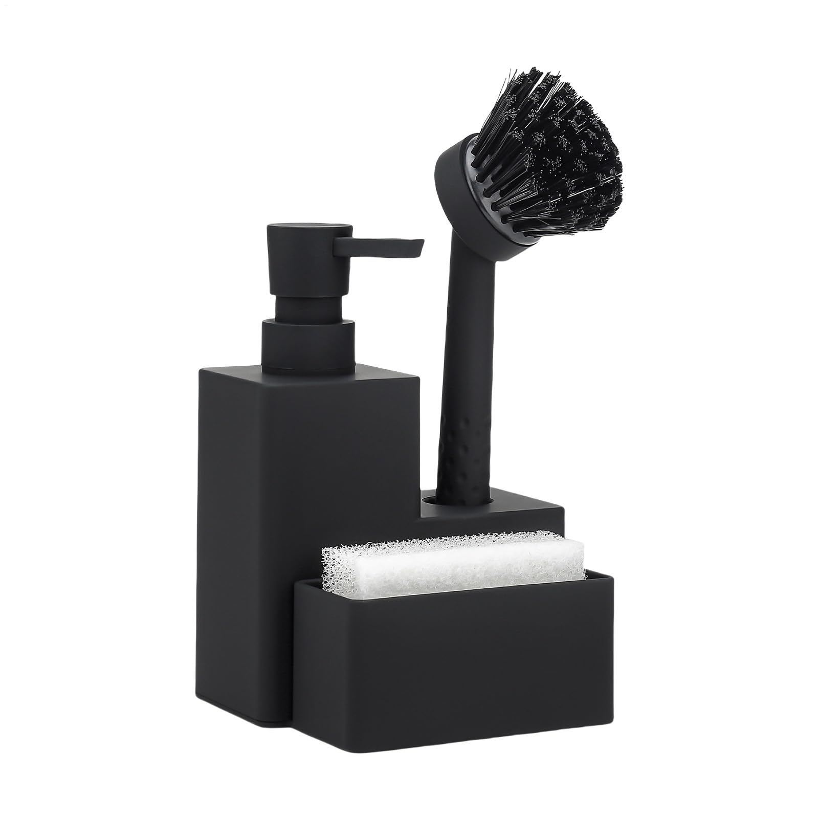 Distributeur de savon pour vaisselle avec porte-éponge idéal pour studio