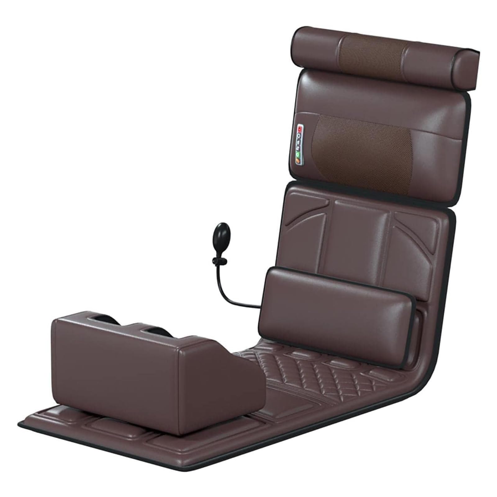 Genérico Esterilla de Masaje Corporal con Calor, colchón de Masaje con 10 Motores vibratorios, masajeador de Cuello Shiatsu y Rodillos para Espalda, Cuello y Hombros.