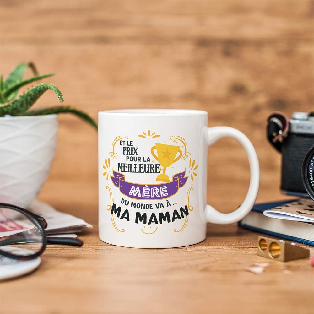 Mugffins Tasse Pour Maman - Meilleure Maman Modèle 2 - Cadeau Fête Des Mères Original