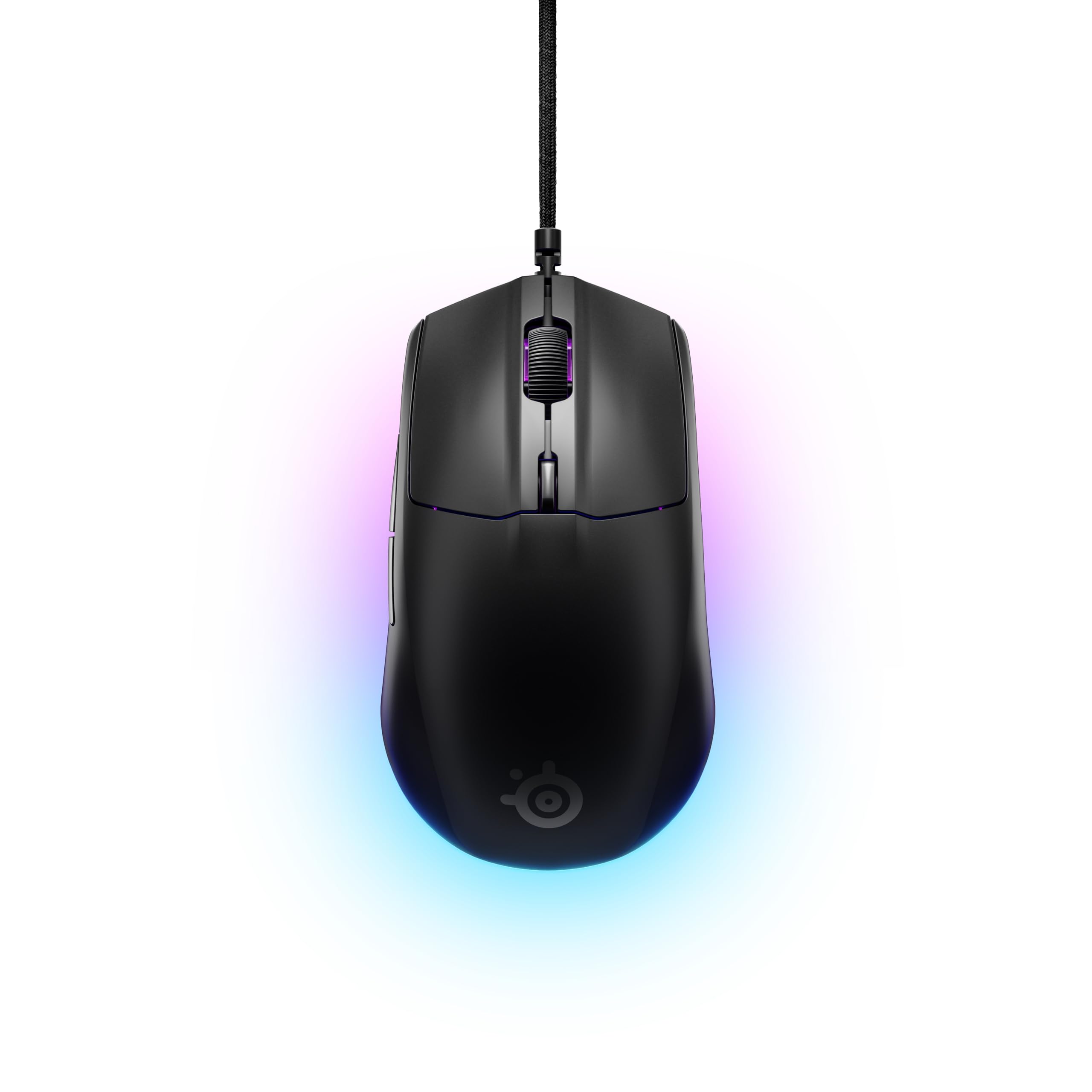 SteelSeries Rival 3 Gen 2 - Mouse Gaming - Sensore ottico TrueMove Core da 8500 DPI - 60 milioni di clic di durata - bassa latenza - 77 g di peso - 100% piedini in PTFE - RGB - Nero