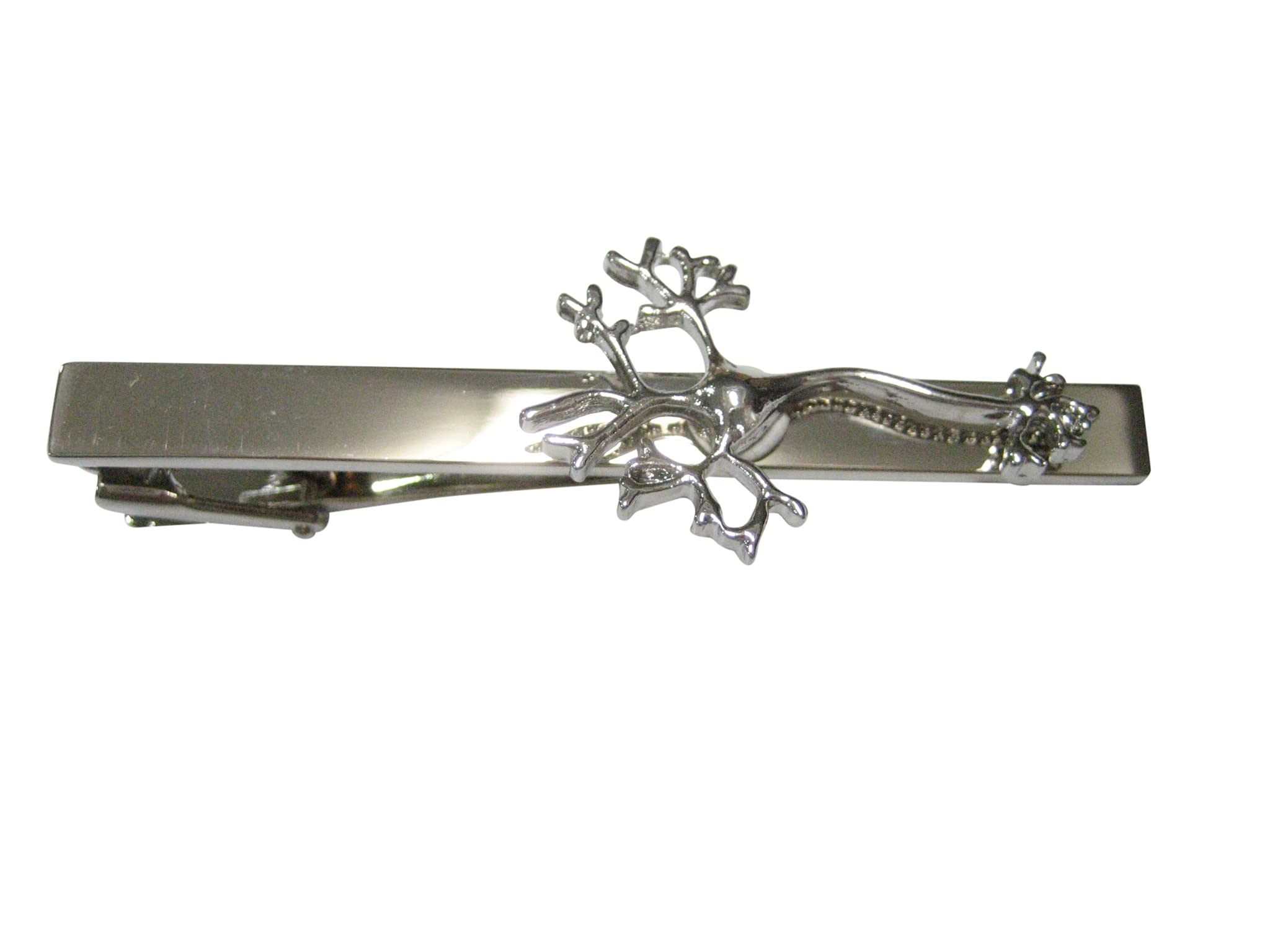 Kiola Designs Silver Toned Anatomical Neuron Nerve Cells Tie Clip