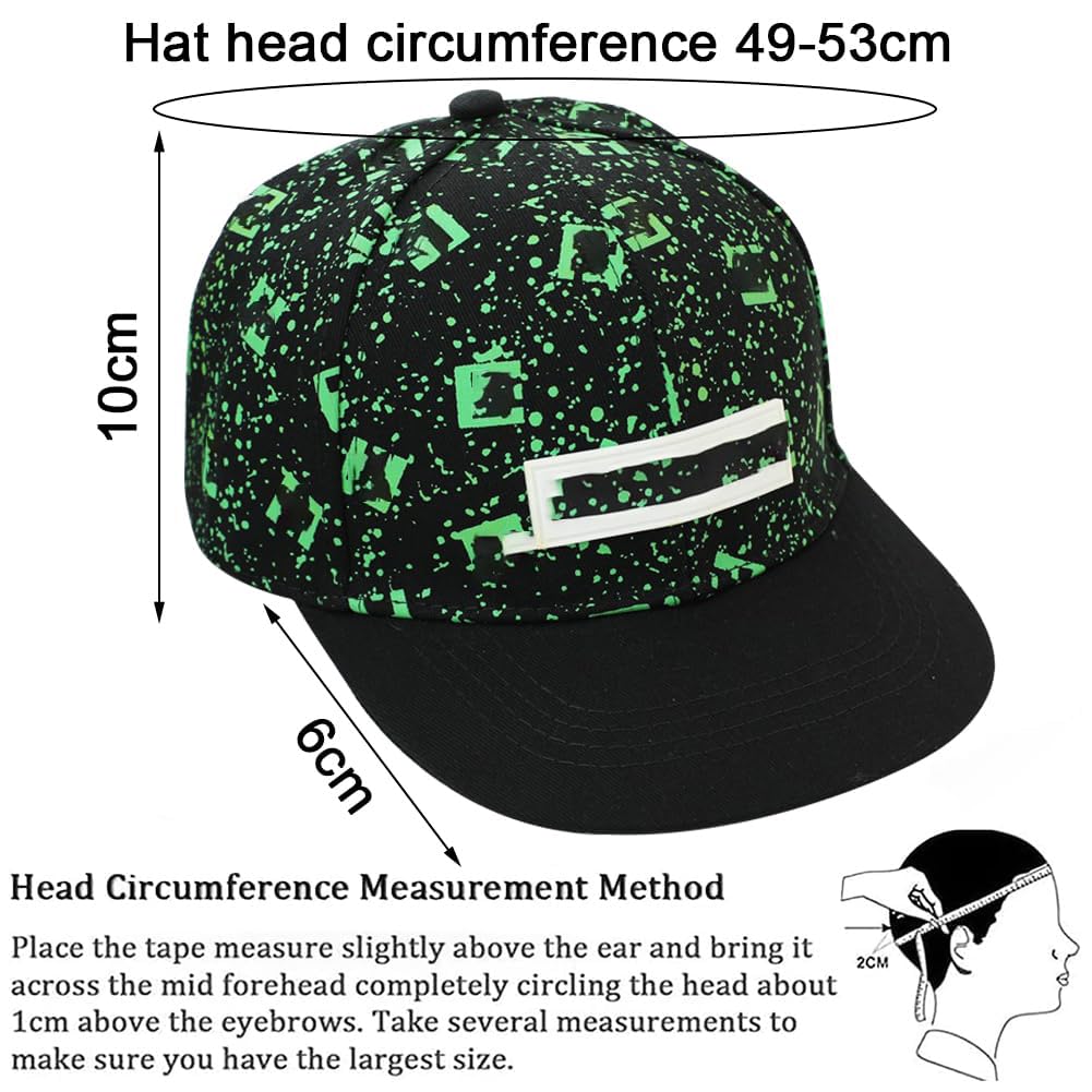 Gorra de Béisbol para Niños 2PCS Conjunto con Gafas de Sol Bordada Transpirable Ajustable