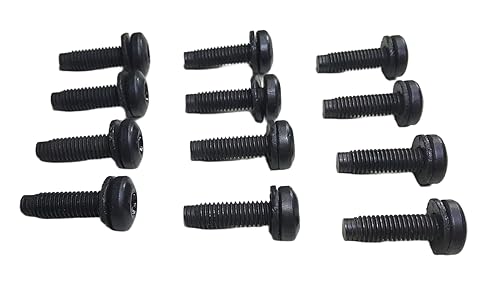 Miniatura 3 de 12ea Marco de parabrisas y tornillos Torx de bisagra compatibles con Jeep Wrangler JK 2007 a 2018